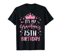It's My Grandma's 75th Birthday Pink Happy 75 Years Old T-Shirt