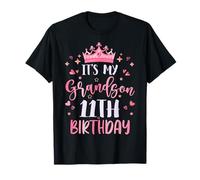 It's My Grandson's 11th Birthday Pink 11 Years Old T-Shirt