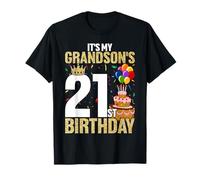 It's My Grandson's 21st Birthday 21 Years Old Guy T-Shirt