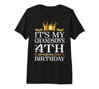 It's My Grandson's 4th Birthday Happy Birthday 4 Years Old Premium T-Shirt