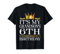 It's My Grandson's 6th Birthday Happy Birthday 6 Years Old T-Shirt