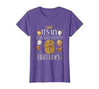 It's My Grandson's 6th Birthday Happy Birthday 6 Years Old T-Shirt