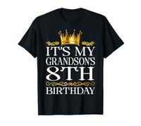 It's My Grandson's 8th Birthday Happy Birthday 8 Years Old T-Shirt