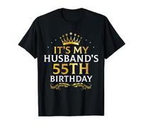 It's My Husband's 55 Year Old Birthday Couple 55th B-Day T-Shirt