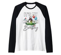 It's My Kick Ash Birthday Volcanologist Volcano Lava Lover Raglan Baseball Tee