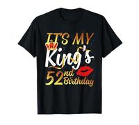 It's My King's 52nd Birthday Gold Crown For 52 Years Old Man T-Shirt