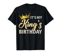 It's My King's Birthday Couples Matching B-Day Party for Him T-Shirt