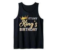 It's My King's Birthday Couples Matching B-Day Party for Him Tank Top