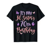 It's My Lil Sister's 70th Birthday Butterfly 70 Years Old T-Shirt
