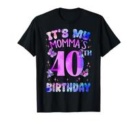 It's My Momma's 40th Birthday Butterfly Happy 40 Years Old T-Shirt