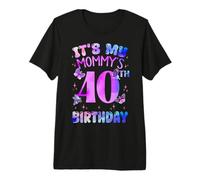 It's My Mommy's 40th Birthday Butterfly Happy 40 Years Old Premium T-Shirt