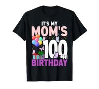 It's My Mom's 100th Birthday Butterfly Happy 100 Years Old T-Shirt
