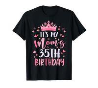 It's My Mom's 35th Birthday Pink Happy 35 Years Old T-Shirt