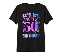 It's My Mom's 50th Birthday Butterfly Happy 50 Years Old Premium T-Shirt