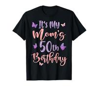 It's My Mom's 50th Birthday Butterfly Happy 50 Years Old T-Shirt