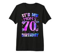 It's My Mom's 70th Birthday Butterfly Happy 70 Years Old Premium T-Shirt