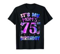 It's My Mom's 75th Birthday Butterfly Happy 75 Years Old T-Shirt