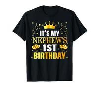 It's My Nephew's 1st Birthday Happy Birthday 1 Years Old T-Shirt