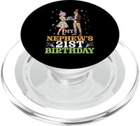 It's My Nephew's 21st Birthday 21 Years Old Aunt Boy Party PopSockets PopGrip for MagSafe