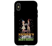 It's My Nephew's 28th Birthday 28 Years Old Aunt Boy Party Case for iPhone X/XS
