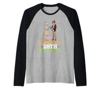 It's My Nephew's 28th Birthday 28 Years Old Aunt Boy Party Raglan Baseball Tee