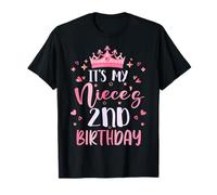 It's My Niece's 2nd Birthday Pink Happy 2 Years Old T-Shirt
