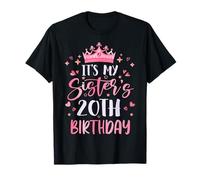 It's My Sister's 20th Birthday Pink Happy 20 Years Old T-Shirt