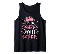 It's My Sister's 20th Birthday Pink Happy 20 Years Old Tank Top