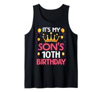 It's My Son's 10th Birthday Happy Birthday 10 Years Old Tank Top