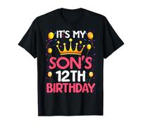 It's My Son's 12th Birthday Happy Birthday 12 Years Old T-Shirt