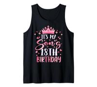 It's My Son's 18th Birthday Pink Happy 18 Years Old Tank Top