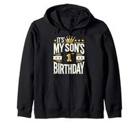Its My Sons 1st Birthday Shirt for Boy's 1st Birthday Zip Hoodie