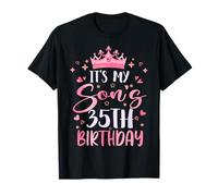 It's My Son's 35th Birthday Pink Happy 35 Years Old T-Shirt