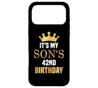 Its My Son's 42nd Birthday 42 Years Old Golden Bday Case for iPhone 17 Pro Max