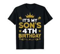 It's My Son's 4th Birthday Happy Birthday 4 Years Old T-Shirt