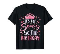 It's My Son's 50th Birthday Pink Happy 50 Years Old T-Shirt