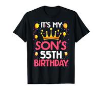 It's My Son's 55th Birthday Happy Birthday 55 Years Old T-Shirt