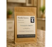 IT'S MY TEA Vitality Brew-Nettle Leaves, Green Tea, Cinnamon Herbal Tea Blend 20 Bio Teabags (2.5 Grams Each)- Intertek Certified - Naturally Flavored