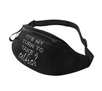 It's My Turn to Take Selfish Waist Bag Men's and Women's Adjustable Travel Chest Pack Outdoor Running Waist Bag