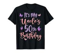 It's My Uncle's 50th Birthday Butterfly Happy 50 Years Old T-Shirt