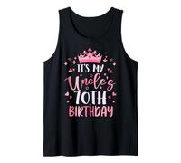 It's My Uncle's 70th Birthday Pink Happy 70 Years Old Tank Top