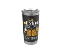 It's My Uncle's 90th Birthday Happy Birthday 90 Years Old Stainless Steel Insulated Tumbler