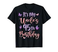 It's My Uncle's 95th Birthday Butterfly Happy 95 Years Old T-Shirt