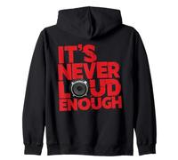 It's Never Loud Enough, Car Stereo Tuning Bass Subwoofer Zip Hoodie