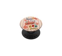 It's Never Luck It's Always God Retro Christian Collage PopSockets Adhesive PopGrip