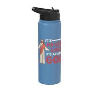 It's Never Luck It's Always God Stainless Steel Insulated Water Bottle