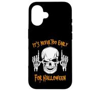 It's Never Too Early For Halloween Scary Skull Shirt Case for iPhone 16