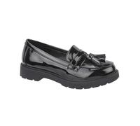 ITS NICE Girls Black School Shoes Girls Loafers Comfort Communion School Wedding Formal Party with Tassel Bow (Black Patent, UK Footwear Size System, Little Kid, Women, Numeric, Medium, 13)