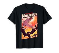 It's Ninjesus 80s Action Movie Atheist Christian Ninja Jesus T-Shirt