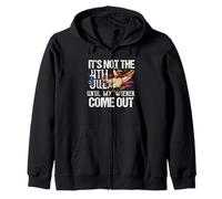 It's Not 4th of July Until My Wiener Comes Out - Patriotic Zip Hoodie